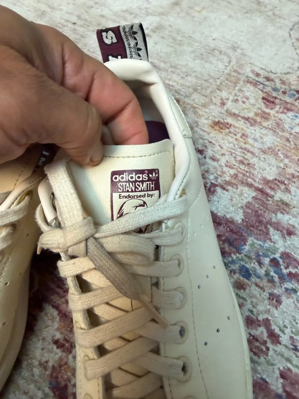 Adidas Originals Stan Smith Wonder White Women's Sneakers Size 7- In Great Shape